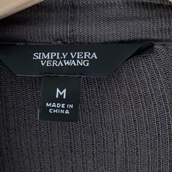 🎁 NWT Simply Vera Vera Wang Chiffon Flyaway Cardigan Womens Medium - Picture 6 of 9